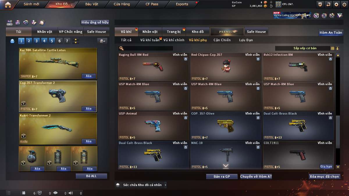 shop acc cf uy tin gia re